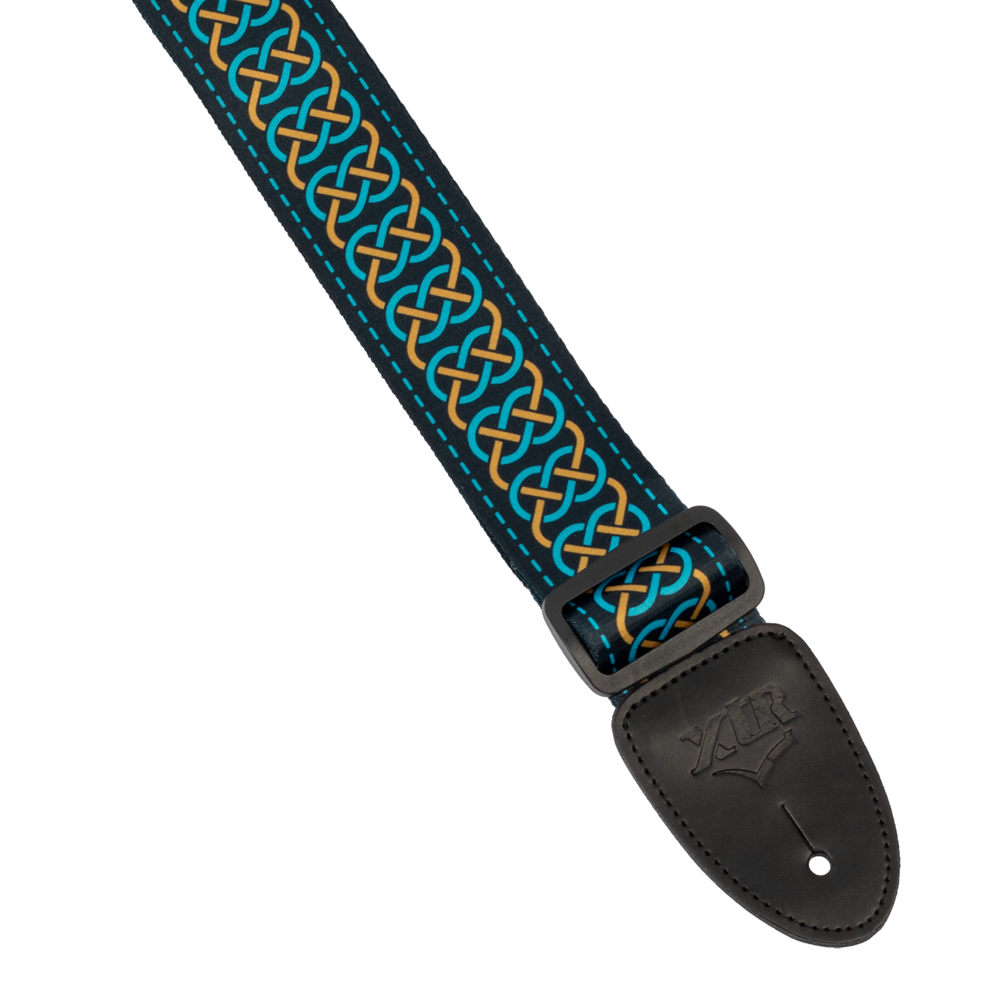 XTR | LS413 | Guitar Strap. | Gold and Teal XTR | LS413 | Guitar Strap. | Gold and Teal